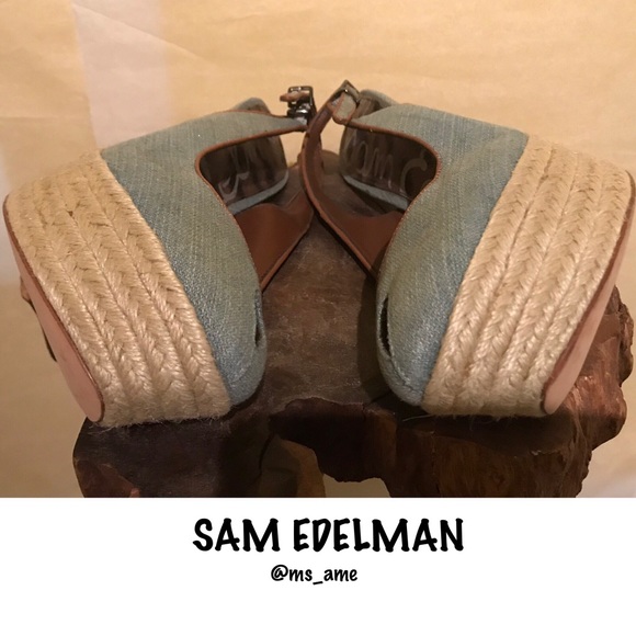 β¨Sam Edelman β€οΈ Novato Peep-Toe Slingbacksβ¨ - Picture 7 of 10